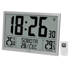 Digitálne rádiom riadené XL hodiny JVD RB9412.2, biele Digitálne rádiom riadené XL hodiny JVD RB9412.2, biele
