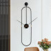 Luxusné kovové nástenné hodiny O8800 čierne – moderné minimalistické hodiny 90 cm Luxusné kovové nástenné hodiny O8800 čierne – moderné minimalistické hodiny 90 cm