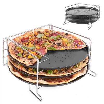 Sada 3 foriem na pizzu so stojanom td7365, 30 cm Sada 3 foriem na pizzu so stojanom td7365, 30 cm