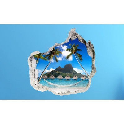 3D fototapeta, Bora Bora, 100 x100cm 3D fototapeta, Bora Bora, 100 x100cm