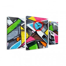 3-dielný obraz s hodnami, Graffiti, 95x60cm 3-dielný obraz s hodnami, Graffiti, 95x60cm