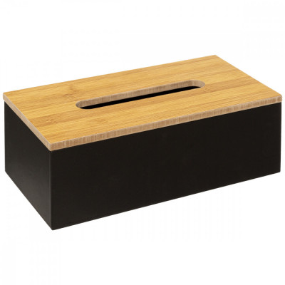 Box na papierové vreckovky 5Five 641B, čierny Box na papierové vreckovky 5Five 641B, čierny