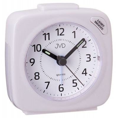 Analógový mini budík JVD SR951.7 s osvetlením a funkciou Snooze, 7 cm Analógový mini budík JVD SR951.7 s osvetlením a funkciou Snooze, 7 cm