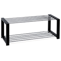 Botník dvojúrovňový Autronic 83168-11 BK, 80cm Botník dvojúrovňový Autronic 83168-11 BK, 80cm