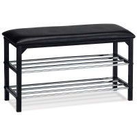 Botník dvojúrovňový Autronic 83168-13 BK, 76cm Botník dvojúrovňový Autronic 83168-13 BK, 76cm