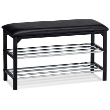 Botník dvojúrovňový Autronic 83168-13 BK, 76cm
