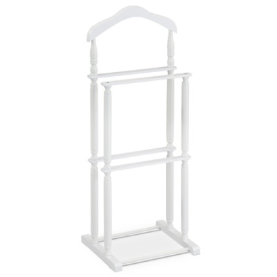 Drevený nemý sluha Autronic 20652-04 WT – biely matný lak, masív