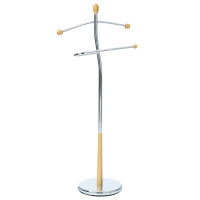 Nemý sluha Autronic 82646 NAT, prírodné drevo/chróm, 118 cm Nemý sluha Autronic 82646 NAT, prírodné drevo/chróm, 118 cm