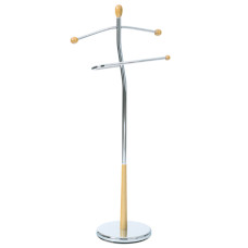Nemý sluha Autronic 82646 NAT, prírodné drevo/chróm, 118 cm Nemý sluha Autronic 82646 NAT, prírodné drevo/chróm, 118 cm