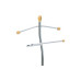 Nemý sluha Autronic 82646 NAT, prírodné drevo/chróm, 118 cm Nemý sluha Autronic 82646 NAT, prírodné drevo/chróm, 118 cm