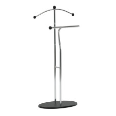 Kovový nemý sluha Autronic 83213 CR(BK) – moderný chrómový stojan na oblečenie Kovový nemý sluha Autronic 83213 CR(BK) – moderný chrómový stojan na oblečenie