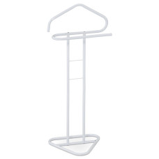 Moderný kovový nemý sluha Autronic 81119 WT – biely matný, 108 cm Moderný kovový nemý sluha Autronic 81119 WT – biely matný, 108 cm