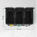 Kuchynský odpadkový kôš na triedený odpad Autronic AUK-E1124 CR