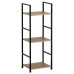 Industriálny regál s 3 policami Autronic GD-213 OAK – dub/čierna, 81 cm Industriálny regál s 3 policami Autronic GD-213 OAK – dub/čierna, 81 cm