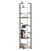 Regál s 5 policami Autronic GD-215 OAK – industriálny regál dub/čierny