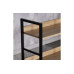 Regál so 4 policami Autronic GD-314 OAK