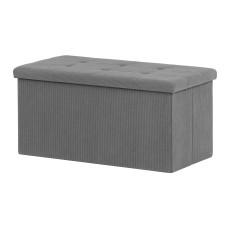 Skladací taburet Autronic TAB-472 GREY6 s úložným priestorom – šedý menčester, 77 cm Skladací taburet Autronic TAB-472 GREY6 s úložným priestorom – šedý menčester, 77 cm