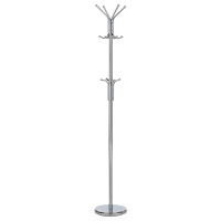 Kovový stojanový vešiak Autronic 80001-06B CR – lesklý chróm, 182 cm Kovový stojanový vešiak Autronic 80001-06B CR – lesklý chróm, 182 cm