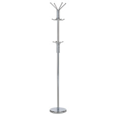 Kovový stojanový vešiak Autronic 80001-06B CR – lesklý chróm, 182 cm Kovový stojanový vešiak Autronic 80001-06B CR – lesklý chróm, 182 cm