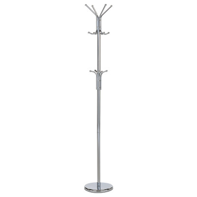 Kovový stojanový vešiak Autronic 80001-06B CR – lesklý chróm, 182 cm Kovový stojanový vešiak Autronic 80001-06B CR – lesklý chróm, 182 cm
