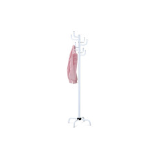 Dizajnový kovový vešiak Autronic 80609-A WT – biely lesklý, 182 cm