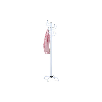 Dizajnový kovový vešiak Autronic 80609-A WT – biely lesklý, 182 cm