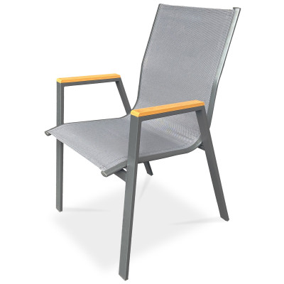 Záhradná stolička Autronic AZC-S1050 GREY Záhradná stolička Autronic AZC-S1050 GREY