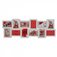 Biely multirám na 12 fotiek, 90cm