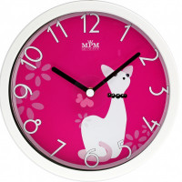 Detské nástenné hodiny MPM, 3089.0020.SW - biela/červená, 26cm Detské nástenné hodiny MPM, 3089.0020.SW - biela/červená, 26cm