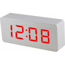 Digitálny LED budík MPM s dátumom a teplomerom C02.3565.00 RED, Digitálny LED budík MPM s dátumom a teplomerom C02.3565.00 RED,