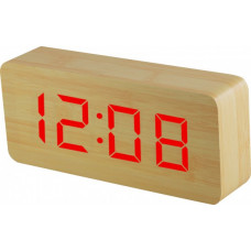 Digitálny LED budík MPM s dátumom a teplomerom C02.3565.51 RED, Digitálny LED budík MPM s dátumom a teplomerom C02.3565.51 RED,