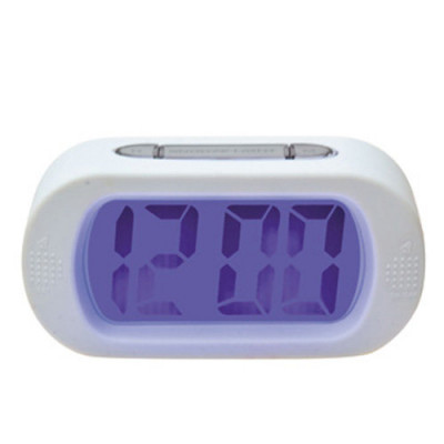 Dizajnový Led budík GUMMY biely 14cm Dizajnový Led budík GUMMY biely 14cm