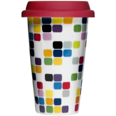 Dvojstenný porcelánový termohrnček SAGAFORM Pixel 25cl Dvojstenný porcelánový termohrnček SAGAFORM Pixel 25cl