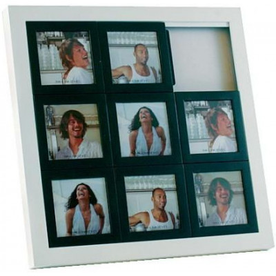 Fotorámik Invotis Puzzle 24x24cm strieborný/čierný Fotorámik Invotis Puzzle 24x24cm strieborný/čierný