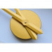 3D nalepovacie hodiny DIY NEPRI, 65 - 130 cm, zlaté