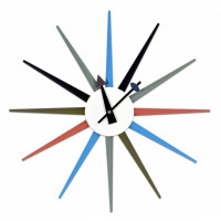 Nástenné hodiny Pugio 52 cm, farebné