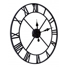 Nástenné hodiny Romain 50 cm, čierne