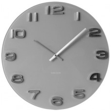 Hodiny Karlsson 5489GY Vintage okrúhle sivé 35cm Hodiny Karlsson 5489GY Vintage okrúhle sivé 35cm