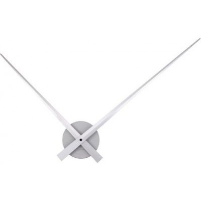Nástenné hodiny Karlsson 450055, Little Big Time, strieborné 90cm