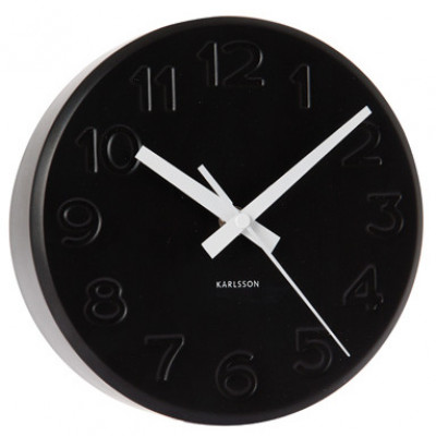 Hodiny na stenu 5477bk Karlsson,19cm