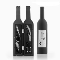 Súprava doplnkov na víno vo vzhľade fľaše InnovaGoods 0451