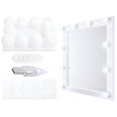LED zrkadlové svietidlá iso0529, biele