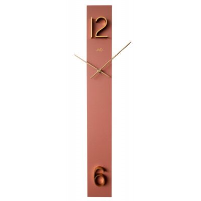 Dizajnové drevené hodiny JVD HC26.1 so zlatými 3D číslami, 60 cm Dizajnové drevené hodiny JVD HC26.1 so zlatými 3D číslami, 60 cm
