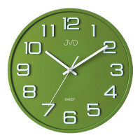 Nástenné hodiny JVD Sweep HX2472.2 zelené, 31 cm
