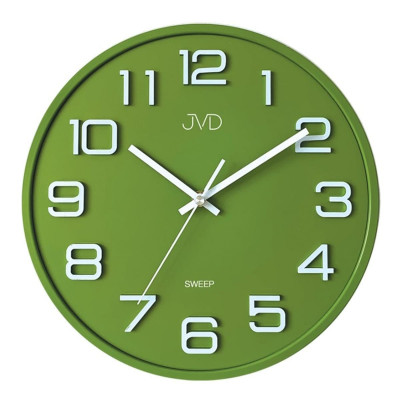 Nástenné hodiny JVD Sweep HX2472.2 zelené, 31 cm Nástenné hodiny JVD Sweep HX2472.2 zelené, 31 cm