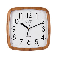 Hranaté nástenné hodiny JVD FUNKY H615.4 | Imitácia dreva | 25 cm Hranaté nástenné hodiny JVD FUNKY H615.4 | Imitácia dreva | 25 cm