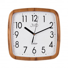 Hranaté nástenné hodiny JVD FUNKY H615.4 | Imitácia dreva | 25 cm Hranaté nástenné hodiny JVD FUNKY H615.4 | Imitácia dreva | 25 cm