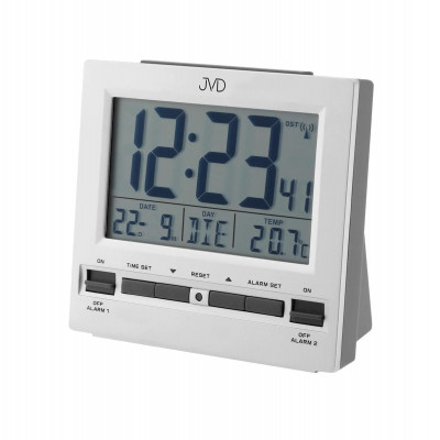 Rádiom riadené hodiny s budíkom JVD RB9371.1, 10 cm
