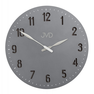 Dizajnové nástenné hodiny JVD HC39.3 v sivej farbe, 50 cm Dizajnové nástenné hodiny JVD HC39.3 v sivej farbe, 50 cm