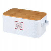Chlebník Altom Design Happy home 3452, biely